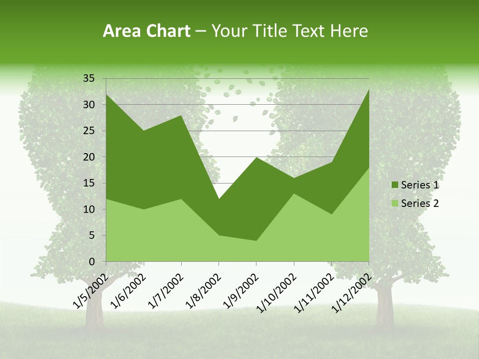Exchange Leaves Cooperation PowerPoint Template
