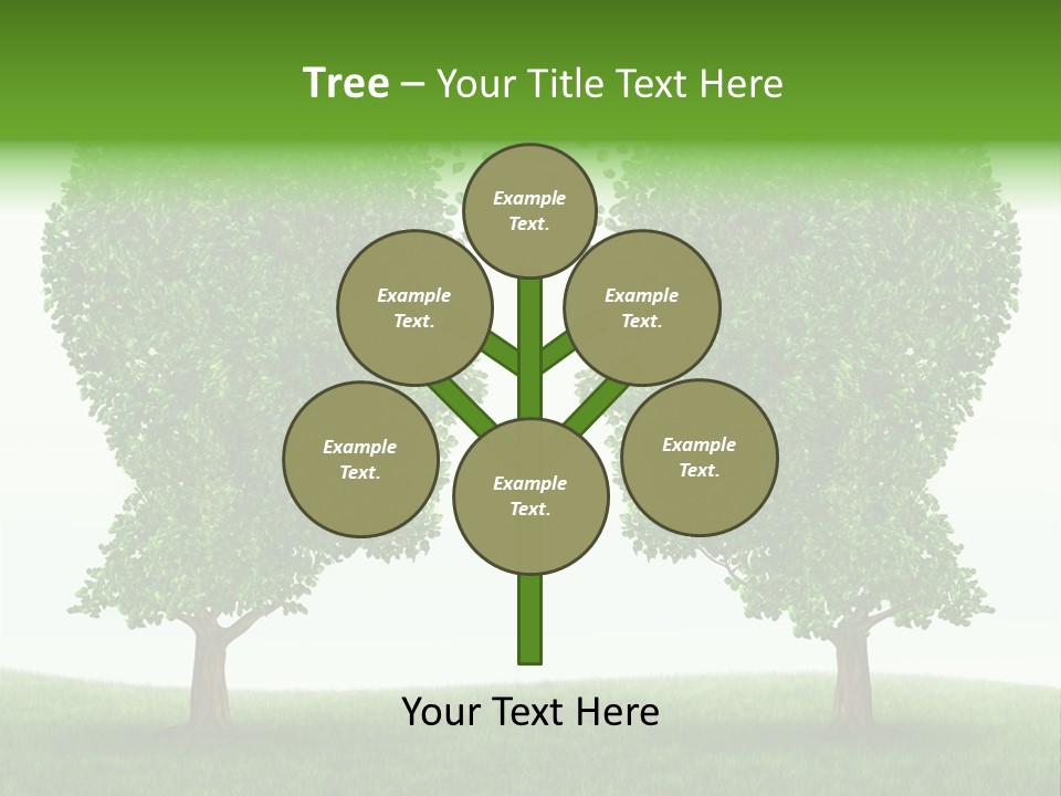 Exchange Leaves Cooperation PowerPoint Template