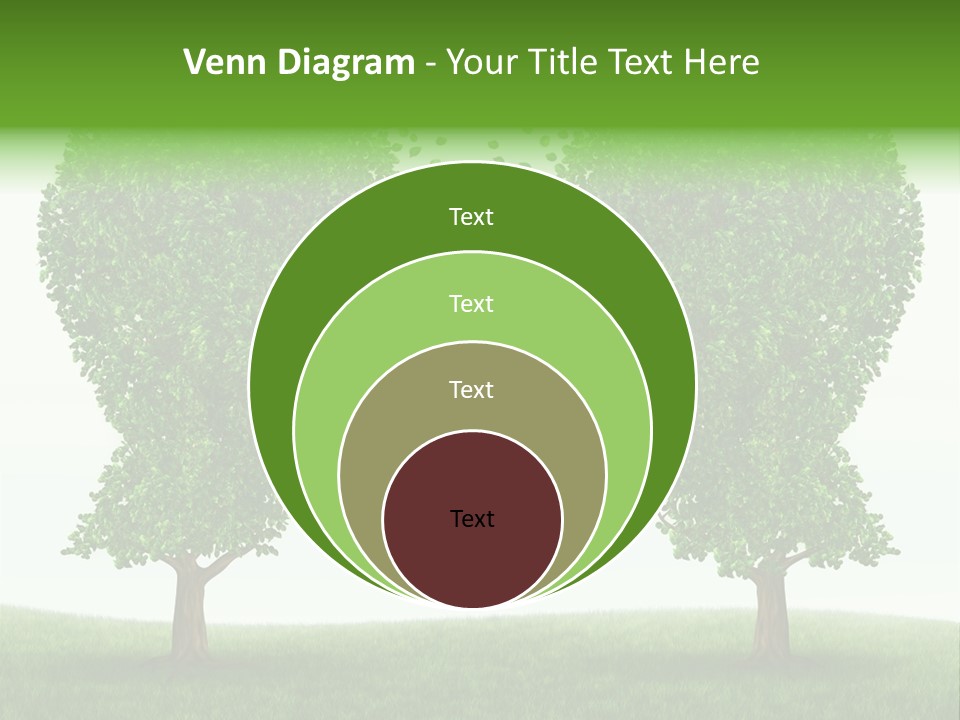 Exchange Leaves Cooperation PowerPoint Template