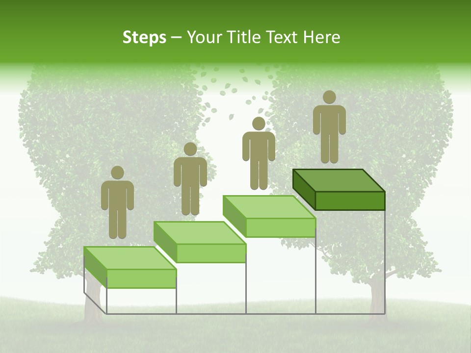 Exchange Leaves Cooperation PowerPoint Template