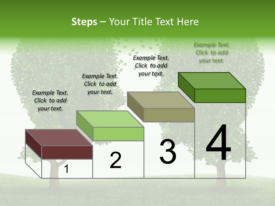 Exchange Leaves Cooperation PowerPoint Template