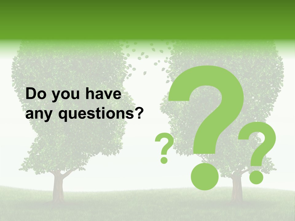 Exchange Leaves Cooperation PowerPoint Template