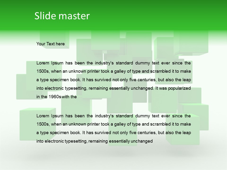 Objects Symbol Block PowerPoint Template