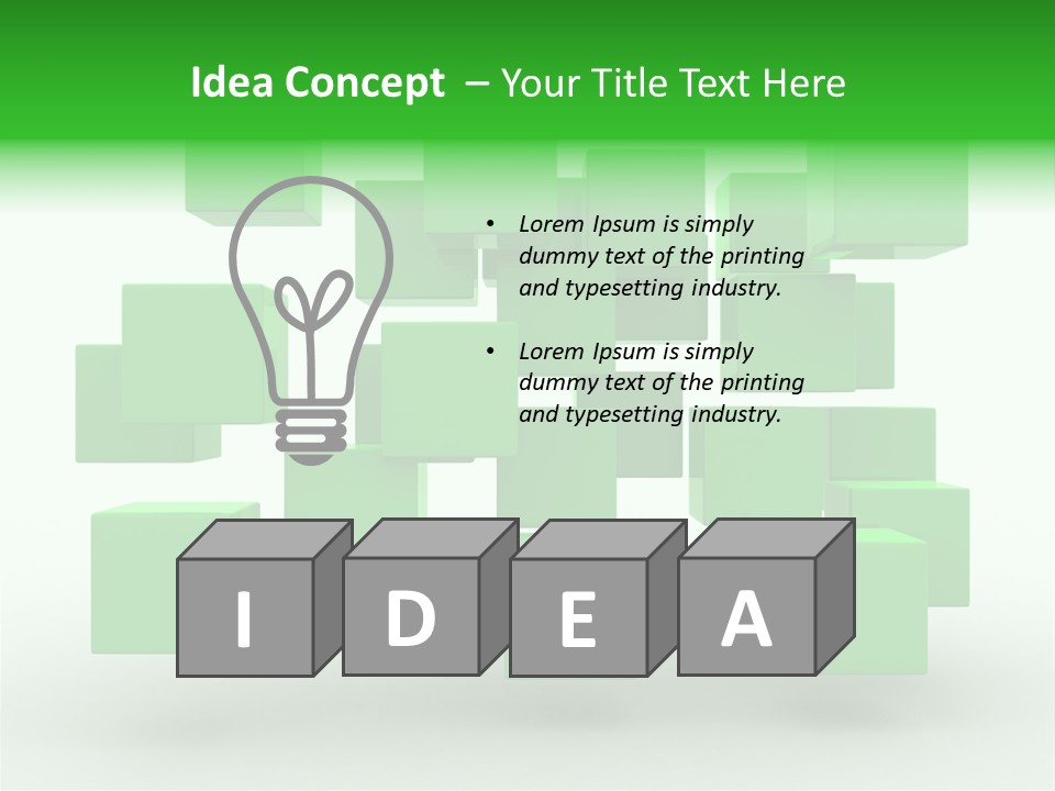Objects Symbol Block PowerPoint Template