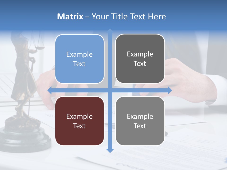 Text Stamp White PowerPoint Template