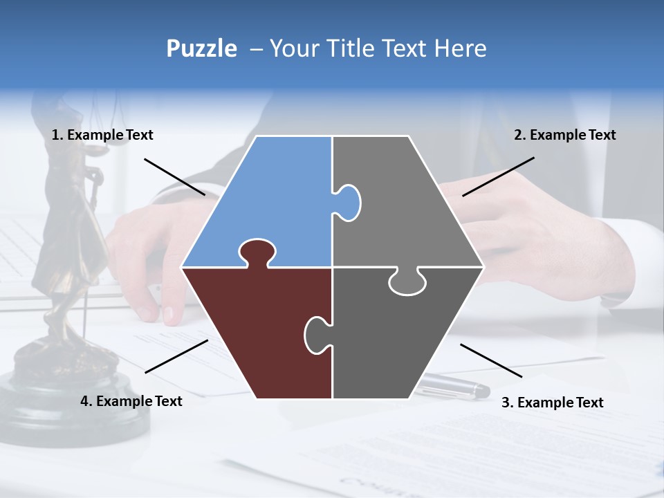 Text Stamp White PowerPoint Template