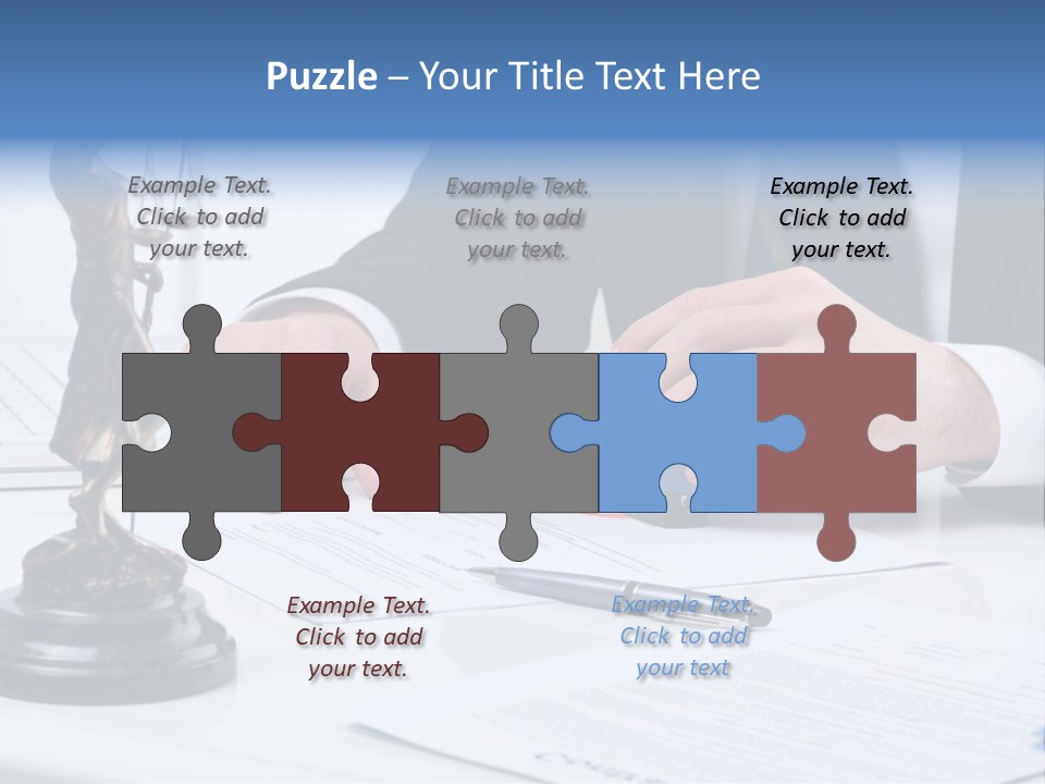 Text Stamp White PowerPoint Template