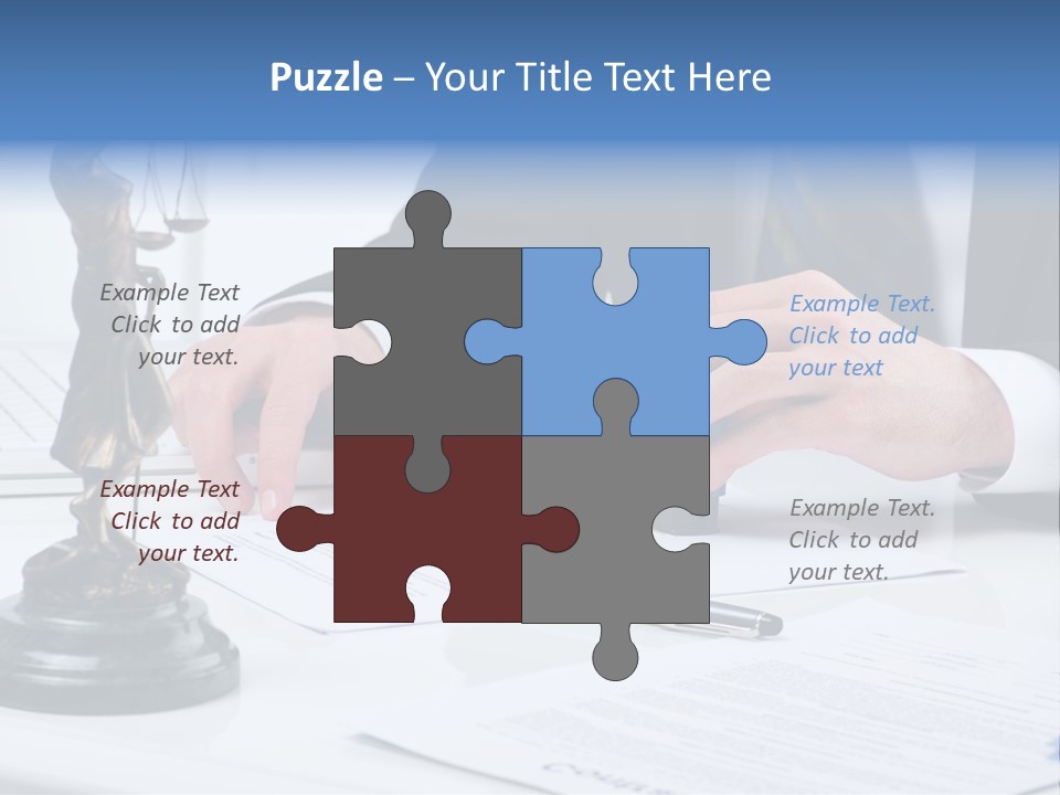 Text Stamp White PowerPoint Template