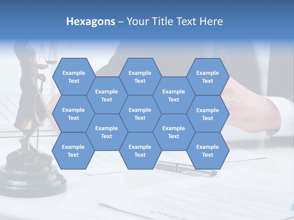 Text Stamp White PowerPoint Template