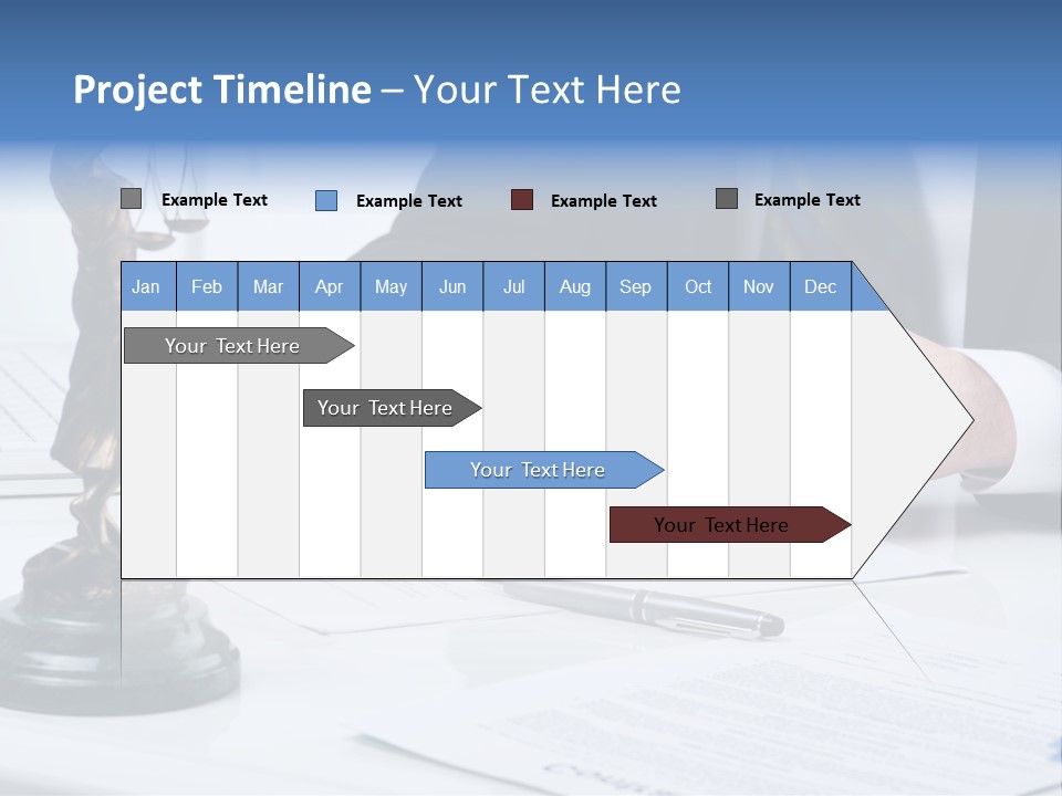 Text Stamp White PowerPoint Template