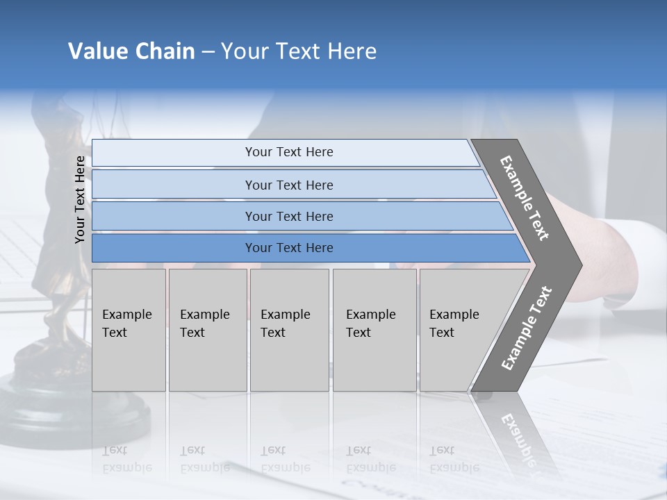 Text Stamp White PowerPoint Template