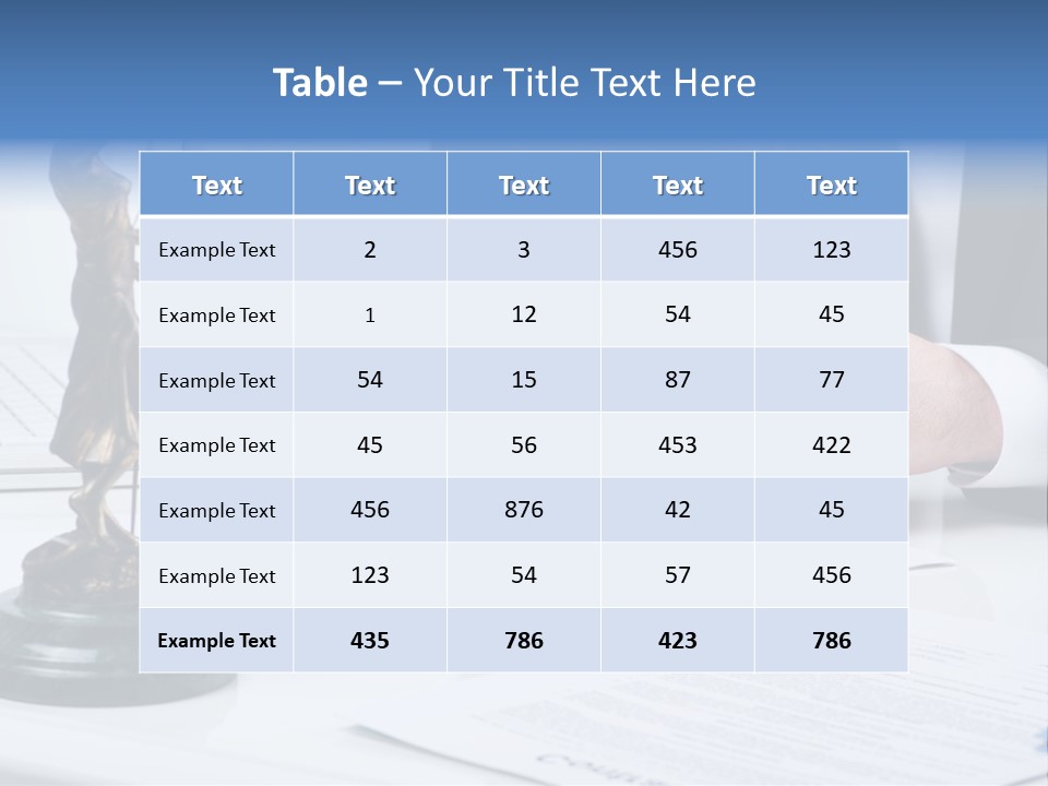 Text Stamp White PowerPoint Template