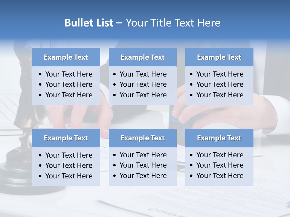 Text Stamp White PowerPoint Template