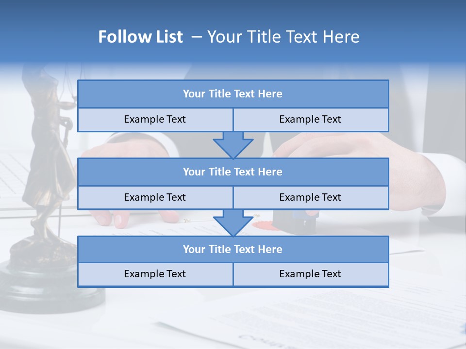 Text Stamp White PowerPoint Template