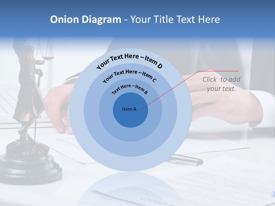 Text Stamp White PowerPoint Template