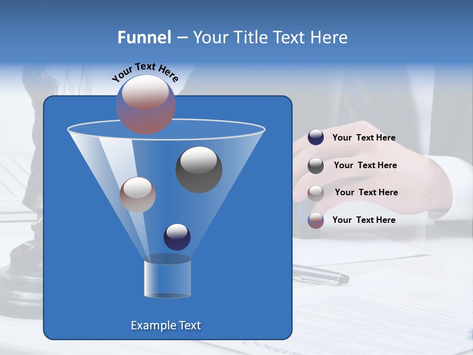 Text Stamp White PowerPoint Template