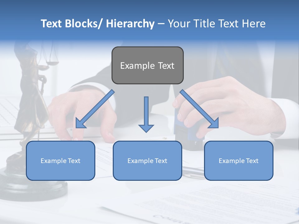 Text Stamp White PowerPoint Template
