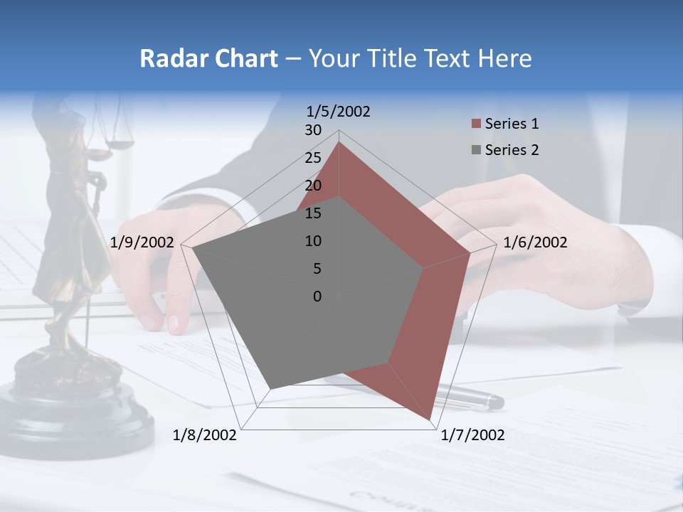 Text Stamp White PowerPoint Template