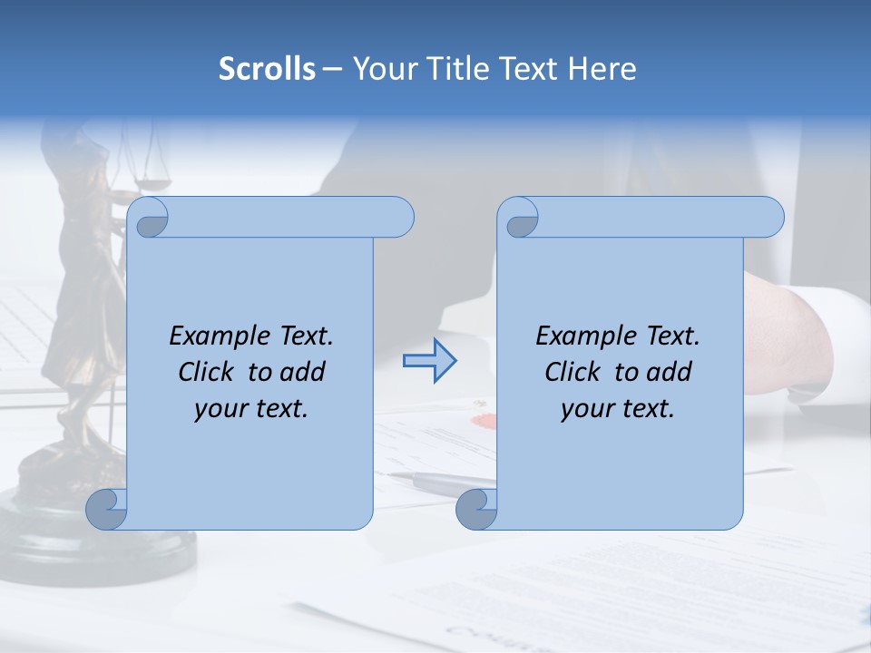Text Stamp White PowerPoint Template
