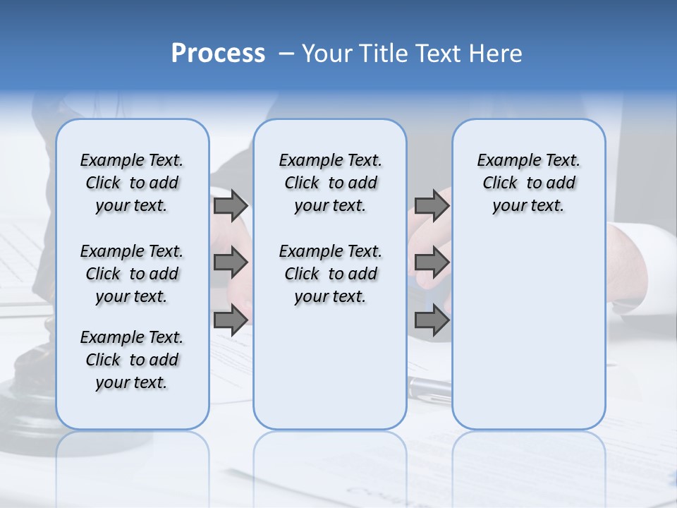 Text Stamp White PowerPoint Template