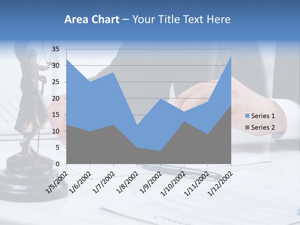Text Stamp White PowerPoint Template