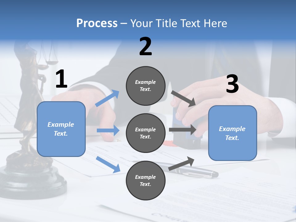 Text Stamp White PowerPoint Template