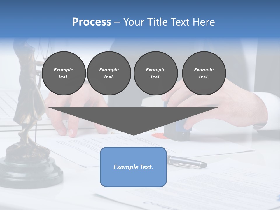 Text Stamp White PowerPoint Template