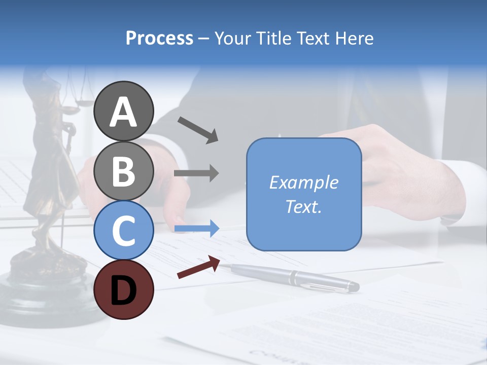 Text Stamp White PowerPoint Template