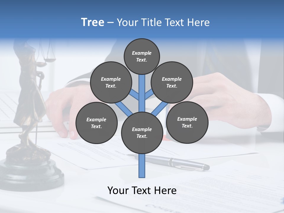 Text Stamp White PowerPoint Template