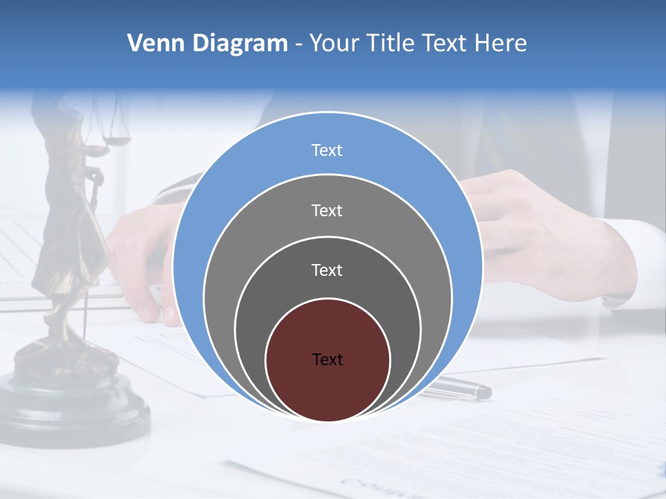 Text Stamp White PowerPoint Template