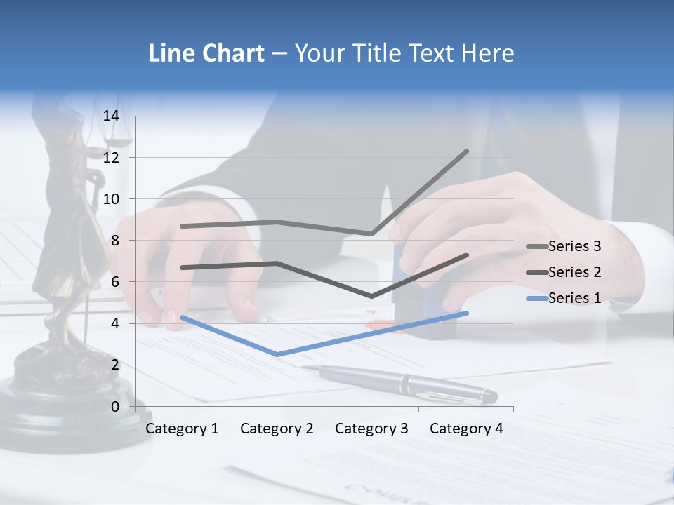 Text Stamp White PowerPoint Template