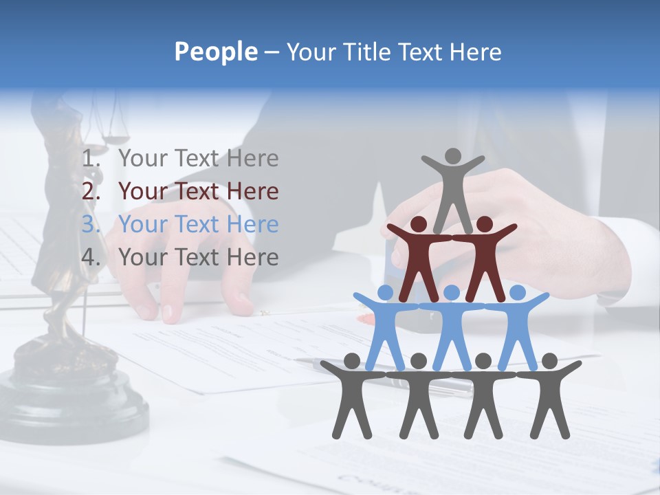 Text Stamp White PowerPoint Template