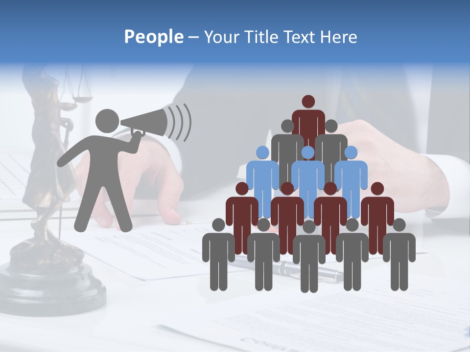 Text Stamp White PowerPoint Template