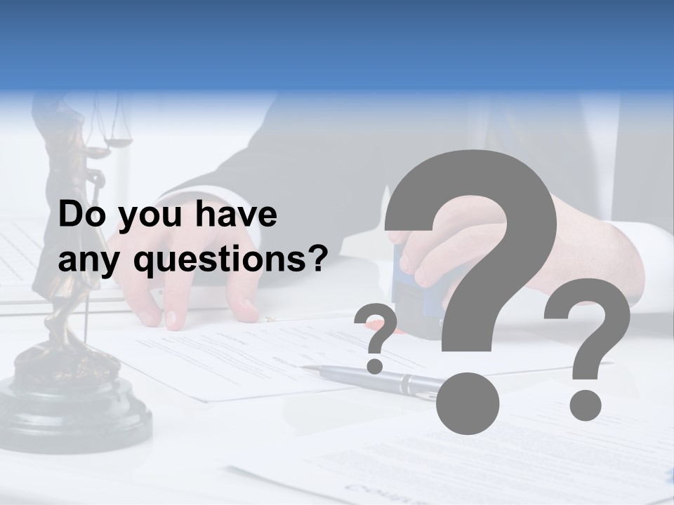 Text Stamp White PowerPoint Template