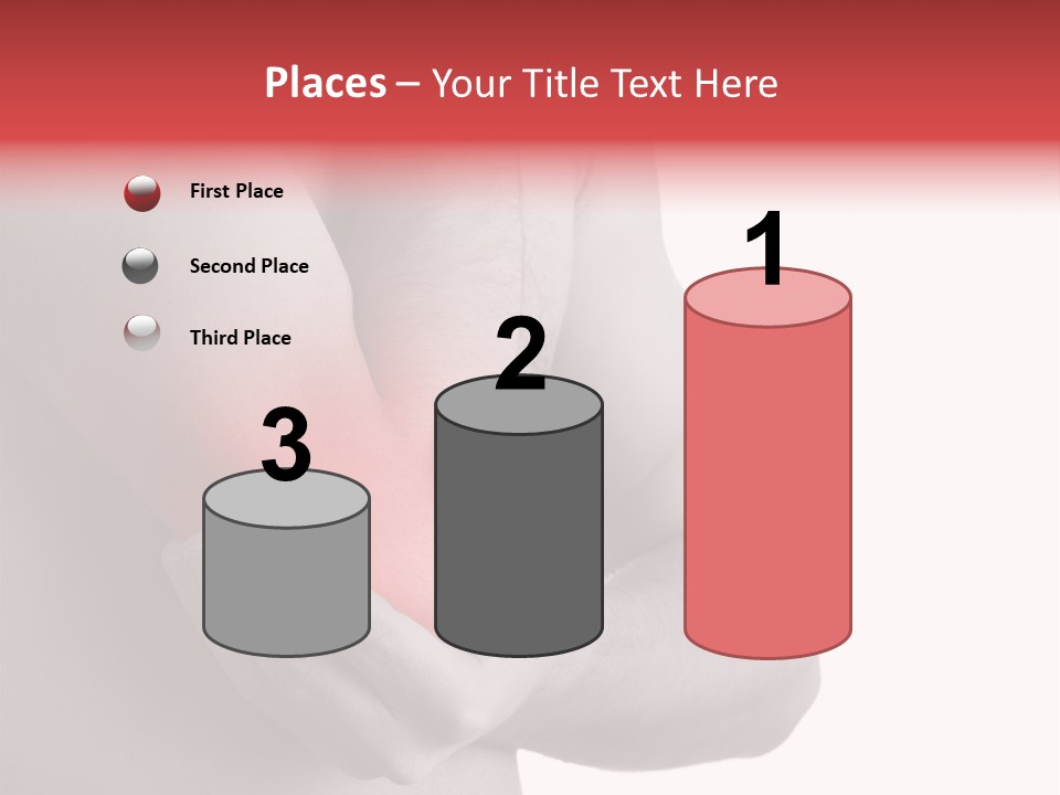 Human Elbow Ill PowerPoint Template