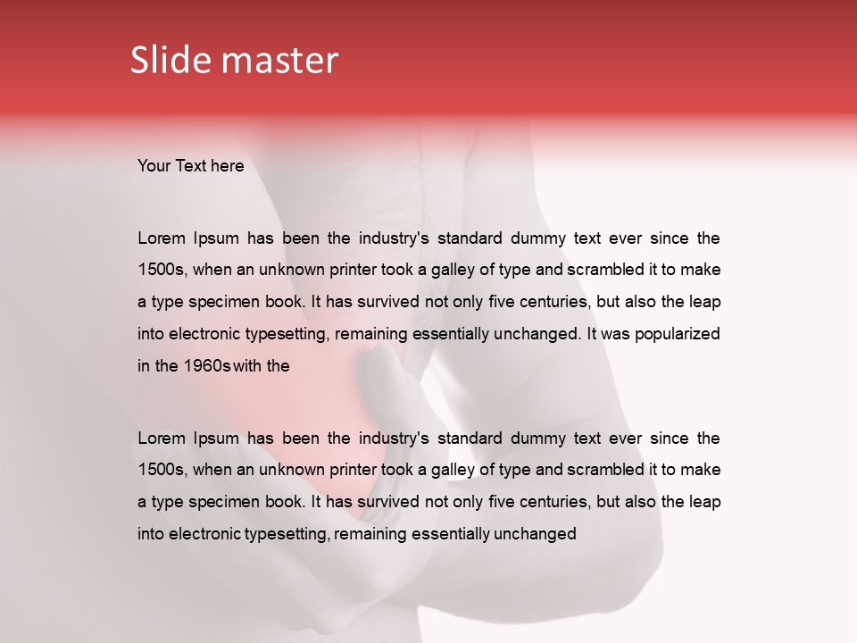 Human Elbow Ill PowerPoint Template