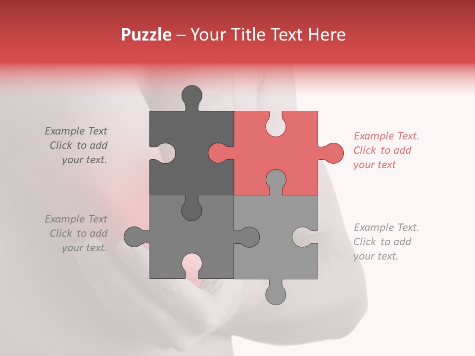 Human Elbow Ill PowerPoint Template