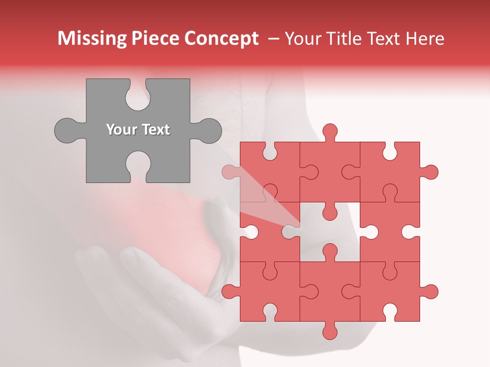 Human Elbow Ill PowerPoint Template