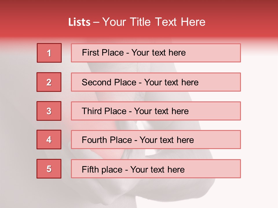 Human Elbow Ill PowerPoint Template