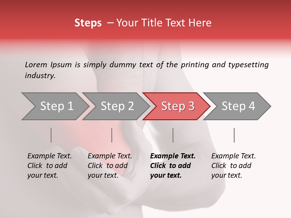 Human Elbow Ill PowerPoint Template