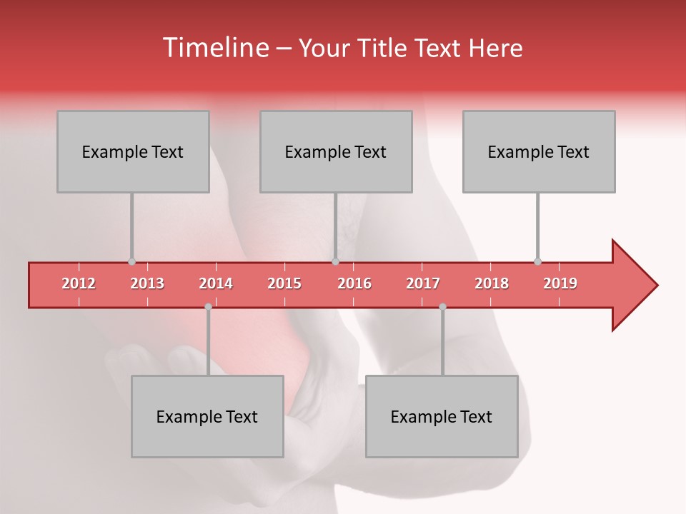 Human Elbow Ill PowerPoint Template