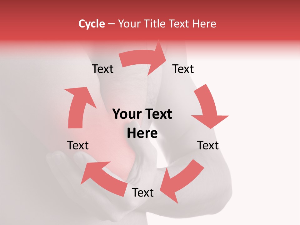 Human Elbow Ill PowerPoint Template