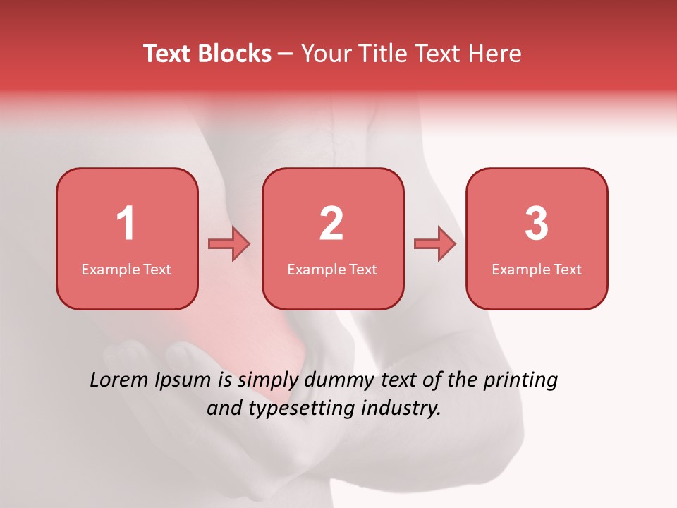 Human Elbow Ill PowerPoint Template