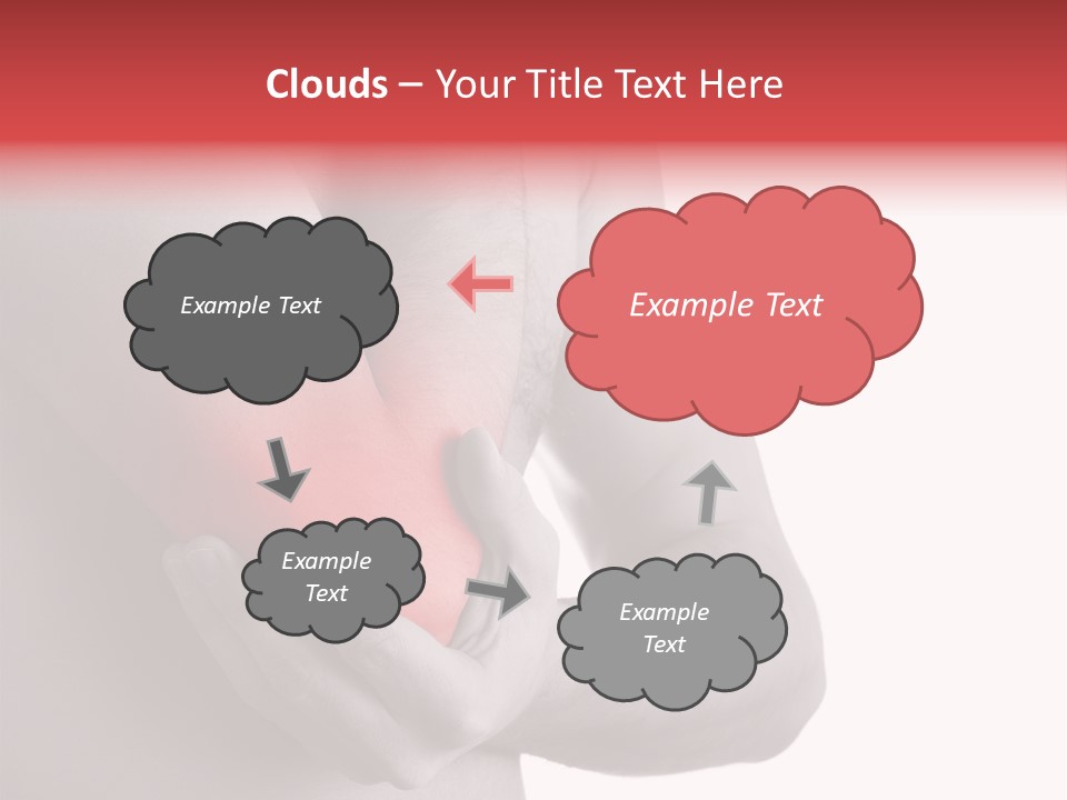 Human Elbow Ill PowerPoint Template
