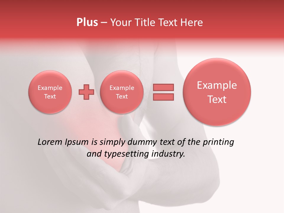 Human Elbow Ill PowerPoint Template