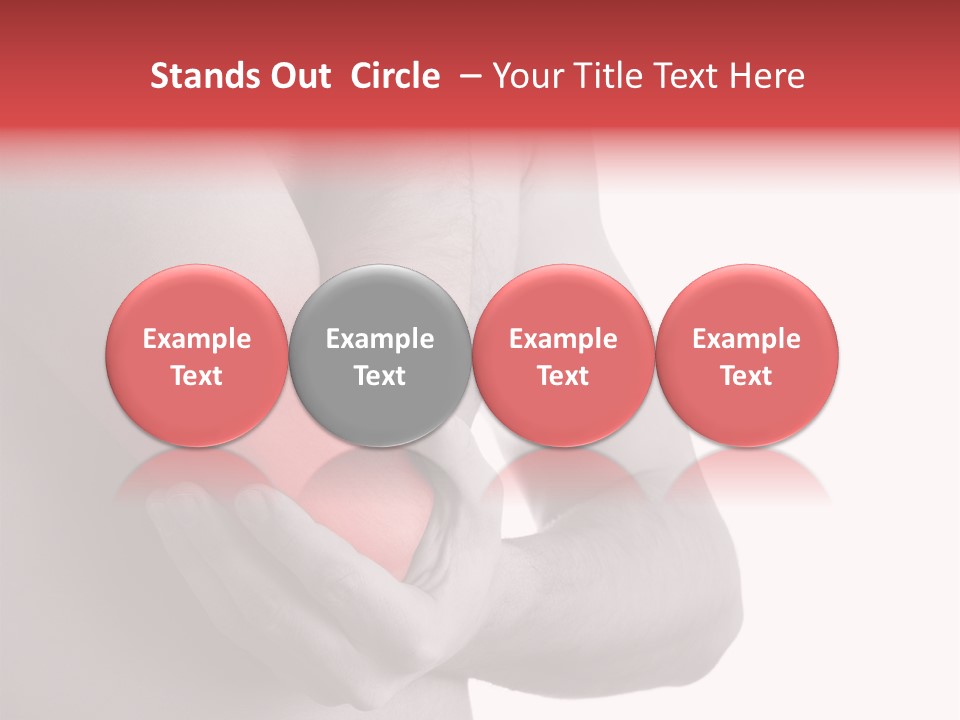 Human Elbow Ill PowerPoint Template