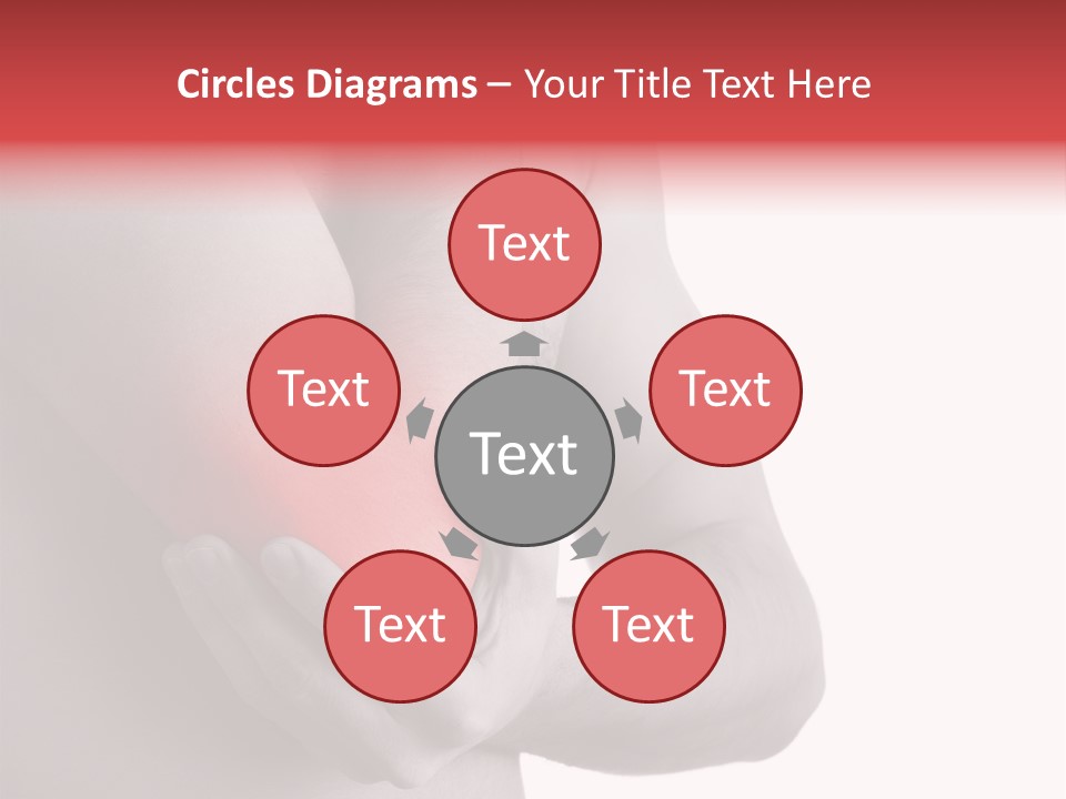 Human Elbow Ill PowerPoint Template