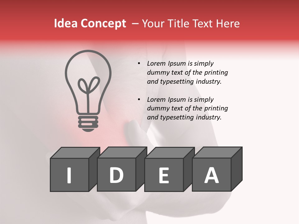 Human Elbow Ill PowerPoint Template