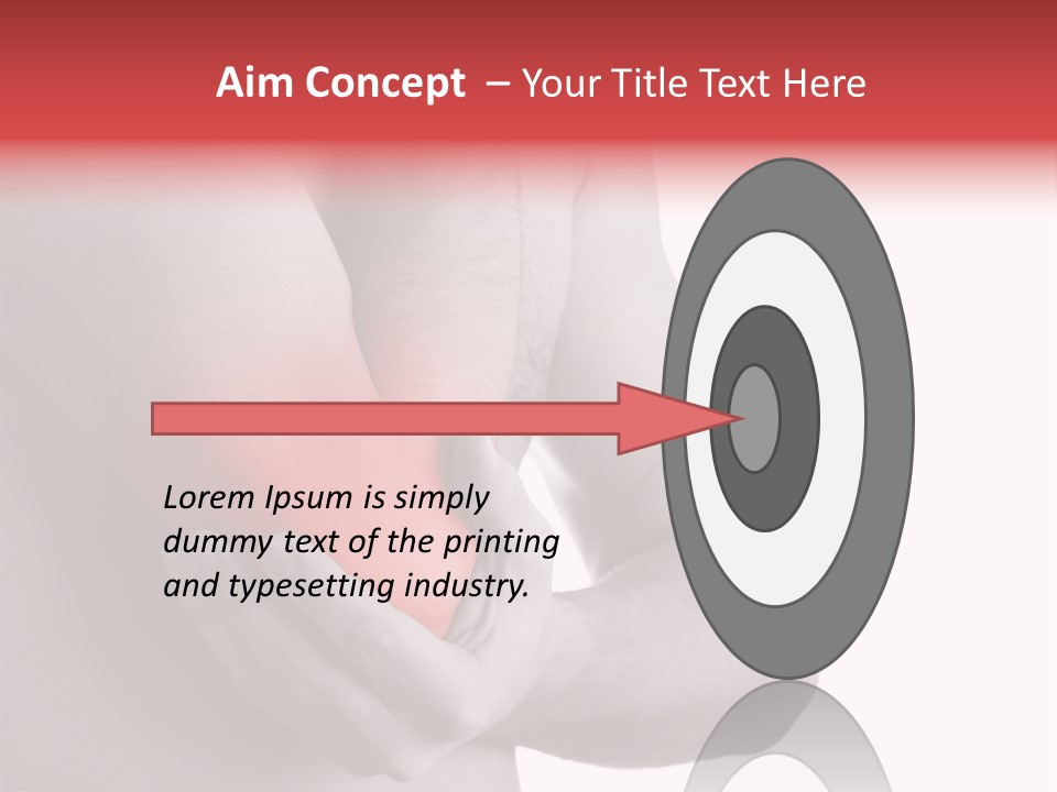 Human Elbow Ill PowerPoint Template