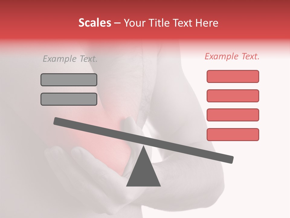 Human Elbow Ill PowerPoint Template